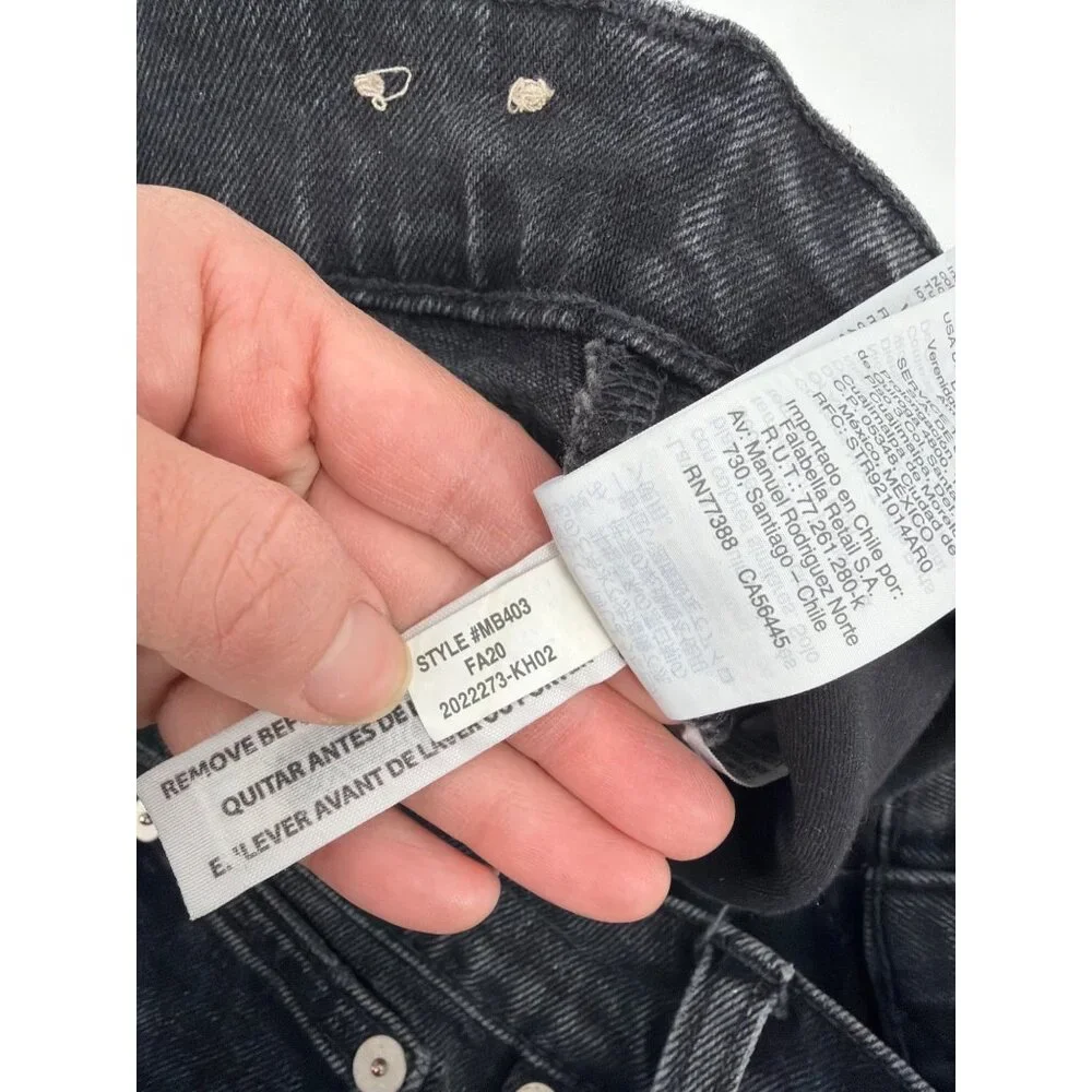 Madewell The Perfect Vintage Jeans Black High Rise Womens Size 30 Stretch Denim - Picture 6 of 11